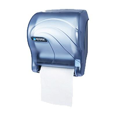 San Jamar T8090TBL Tear-N-Dry Essence Oceans Towel Dispenser, Translucent Arctic Blue