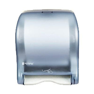 San Jamar T8400TBL Smart Essence Classic Towel Dispenser, Translucent Arctic Blue