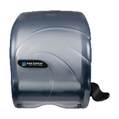 San Jamar T990TBL Oceans Element Paper Towel Dispenser, Translucent Arctic Blue