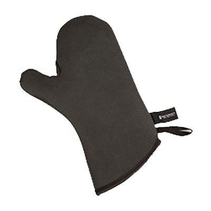 San Jamar UCMX13BK Textured Neoprene Ultigrips Conventional Temperature Protection Oven Mitt With Webguard, 13" Length, Black
