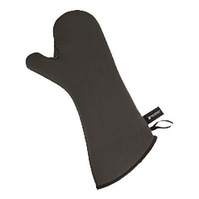 San Jamar UCMX15BK Textured Neoprene Oven Mitt With Webguard, 15" Length, Black