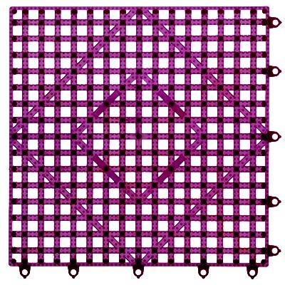 San Jamar VM5280WN-12 Versa-Mat Bar Mat Tile/Shelf Liner, 12" X 12", Interlocking, Rubber, Wine, NSF