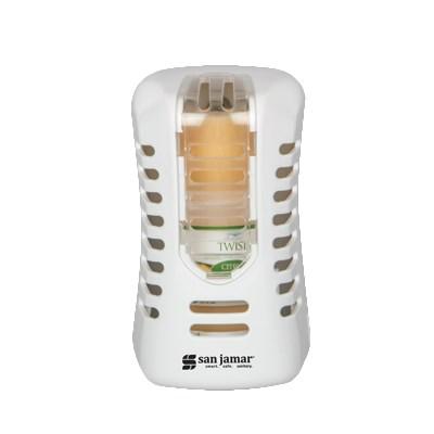 San Jamar WP9070WHCL Summit Arriba Twist Passive Dispenser, Battery-Free, White/Clear