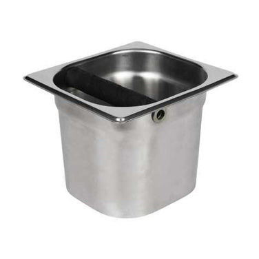 Winco SCD-5 Sixth-Size Stainless Steel Coffee Knock Box