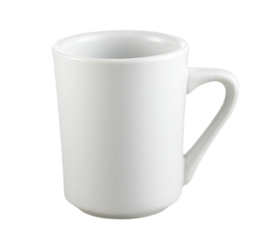 CAC China SI-8-P Clinton Sierra Mug, 8 oz., 3-3/8" dia. x 4-1/4"H, round, tall