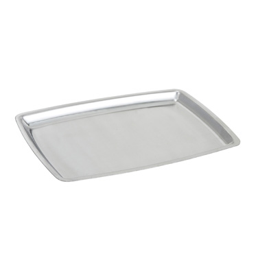 Winco SIZ-11B 11" x 7" Rectangular Sizzling Platter, Stainless