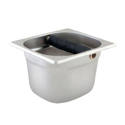 Thunder Group SLKB164 4"D Stainess Steel Knock Box w/ Flared Top Edges