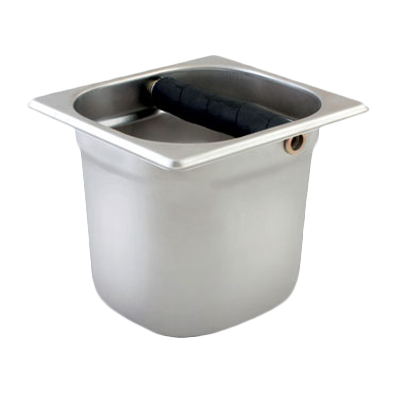 Thunder Group SLKB166 6"D Stainless Steel Knock Box w/ Flared Top Edges