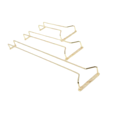 Thunder Group SLKGH010 10" Long Brass Plated Glass Hanger