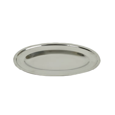 Thunder Group SLOP014 Serving Platter 14" Oval Stainless Steel, Mirror Finish