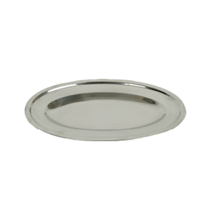 Thunder Group SLOP026 Serving Platter 26" Oval Stainless Steel, Mirror Finish