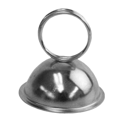 Thunder Group SLRMH003 Bell Menu Clip, 3 Ring Wire Loop, Stainless Steel