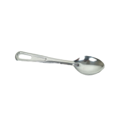 Thunder Group SLSBA111 11" Stainless Steel Solid Flat Handle Basting Spoon