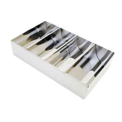 Thunder Group SLSCB04 Cutlery Box, 4-compartment, no handles, stainless steel