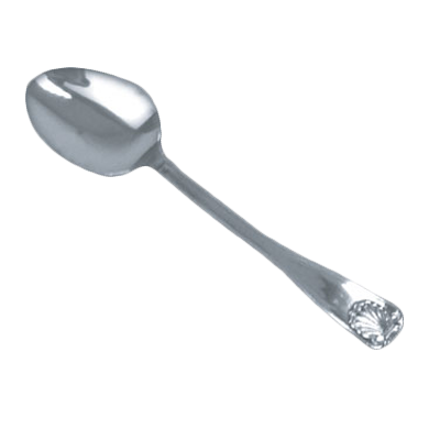 Thunder Group SLSS001 Sugar Spoon, 4.92", 18/0 stainless steel, mirror-finish, Sea Shell