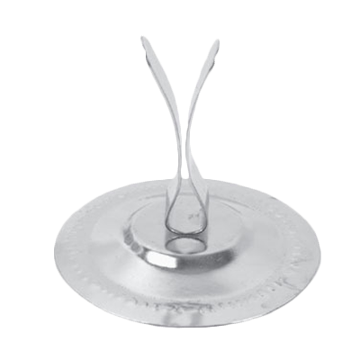 Thunder Group SLTWMH006 Menu/Card Clip, 6", clip style, round flat base, stainless steel