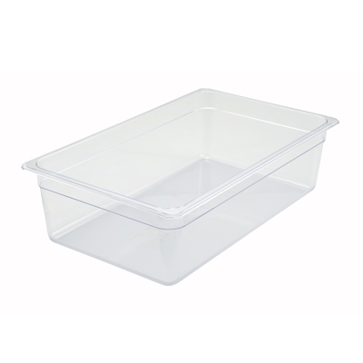 Winco SP7106 Poly-Ware™ Food Pan, full size, 20-3/4" x 12-1/2", 5-1/2" deep, -40°F to 210°F temp. range, dishwasher safe, break-resistant polycarbonate, NSF