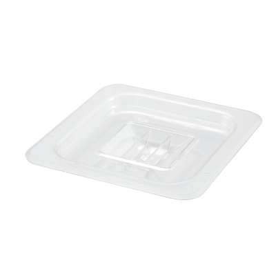 Winco SP7600S Poly-Ware™ Food Pan Cover, 1/6 size, solid, with handle, polycarbonate, NSF