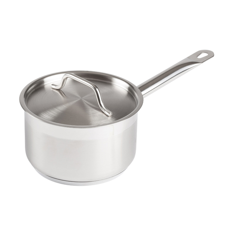 Winco SSSP-2 2 Qt Stainless Steel Saucepan w/ Hollow Metal Handle