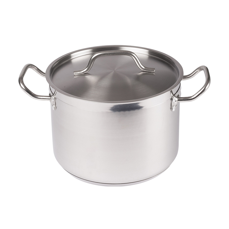 Winco SST-8 Stainless Steel Stock Pot 8 Qt w/ Cover