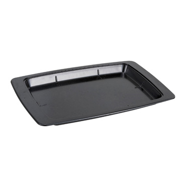 Winco SWU-11B Underliner, for sizzling platter (SIZ-11B), oblong, plastic, black