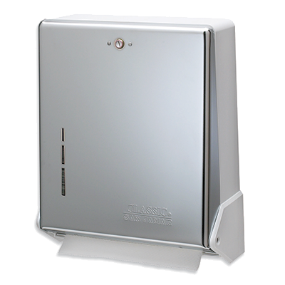 San Jamar T1905XC Classic® Paper Towel Dispenser, wall mount, flip door, bright chrome finish