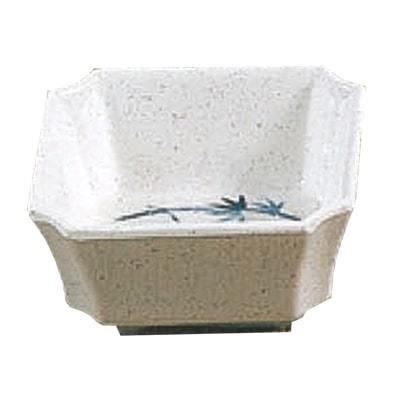 Thunder Group 1002BB Blue Bamboo 4 oz. Square Melamine Bowl