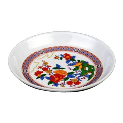 Thunder Group 1004TP Peacock 4-1/2" Round Melamine Plate