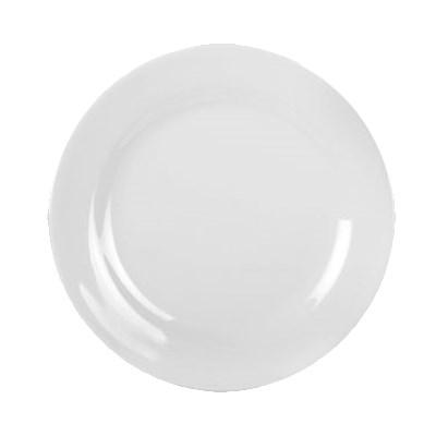 Thunder Group 1006TW Imperial 6" White Wide Rim Round Melamine Plate