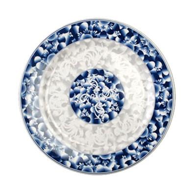 Thunder Group 1016DL Blue Dragon 15-1/2" Round Melamine Plate