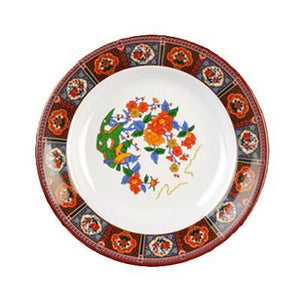 Thunder Group 1106TP Peacock 3 oz. Round Melamine Soup Plate