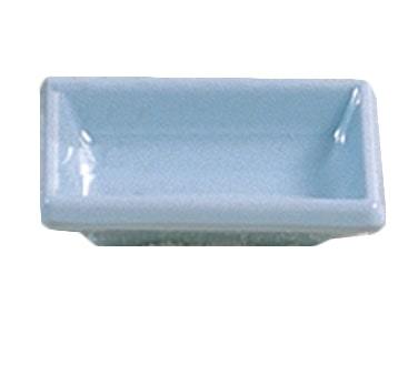 Thunder Group 1901 Blue Jade 2 oz. Rectangular Melamine Sauce Dish