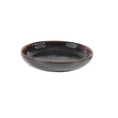 Thunder Group 1903TM Tenmoku Black 3 oz. Round Melamine Sauce Bowl