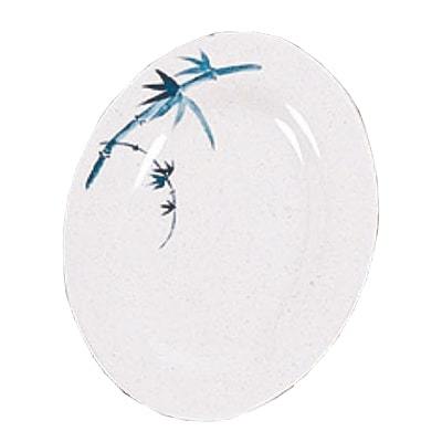 Thunder Group 2008BB Blue Bamboo 8" X 6" Melamine Oval Platter