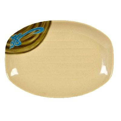 Thunder Group 2308 Wei 8" x 5-3/4" Oval Melamine Teriyaki Tray