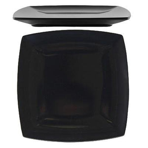 Thunder Group 29004BK Classic Black 4-1/2" x 4-1/2" Square Melamine Plate