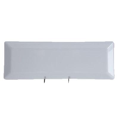 Thunder Group 29115WT Classic White 15" x 5-1/4" Rectangular Melamine Plate