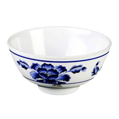 Thunder Group 3004TB Lotus 12 oz. Round Melamine Rice Bowl