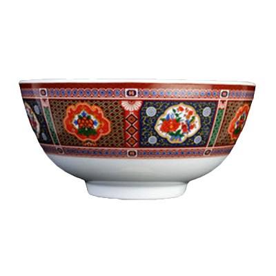 Thunder Group 3004TP Peacock 12 oz. Round Melamine Rice Bowl