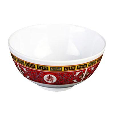 Thunder Group 3004TR Longevity 12 oz. Round Melamine Rice Bowl