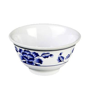 Thunder Group 3008TB Lotus 6 oz. Round Melamine Rice Bowl