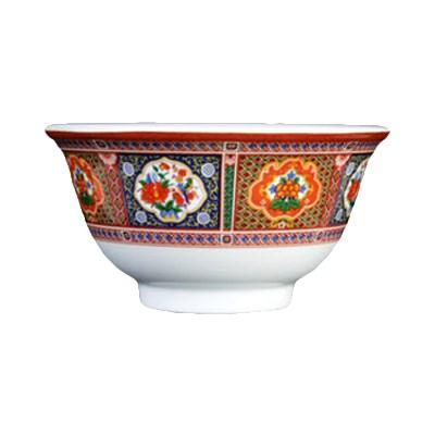 Thunder Group 3008TP Peacock 6 oz. Round Melamine Rice Bowl