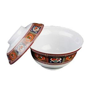Thunder Group 3201TP Peacock 20 oz. Round Melamine Noodle Bowl