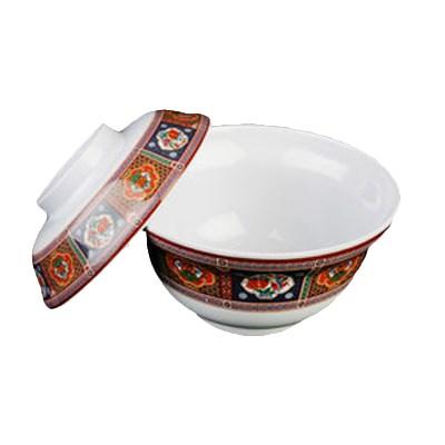 Thunder Group 3201TP Peacock 20 oz. Round Melamine Noodle Bowl