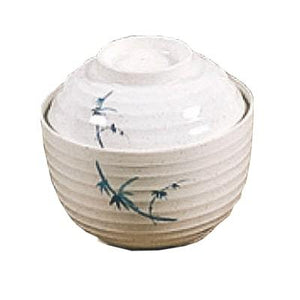 Thunder Group 3502BB 9 oz Blue Bamboo Pattern Melamine Miso Bowl