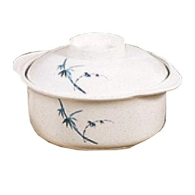 Thunder Group 3503BB 12 oz Blue Bamboo Pattern Melamine Miso Bowl
