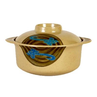 Thunder Group 3503J 12 oz Wei Pattern Melamine Miso Bowl