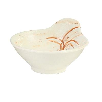 Thunder Group 3601 5 oz Gold Orchid Pattern Melamine Sauce Bowl