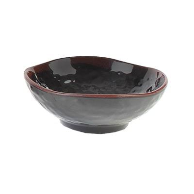 Thunder Group 3705TM 7 oz Tenmoku Pattern Melamine Wave Rice Bowl
