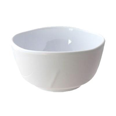 Thunder Group 39050WT Classic White 16 oz. Round Melamine Round Bowl
